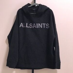 AllSaints Shadow Etienne Cotton Hoodie NWT size Large